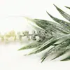 Venta Caliente en Ebay Espiga de Trigo Blanca Escarchada de Plástico Artificial Lavanda Guirnalda Hecha a Mano DIY Vid Decorativa de Ratán Material de Planta Verde
