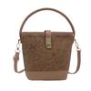 Outono e inverno nova bolsa pequena 2024 moda desenho animado bolsa feminina bolsa balde portátil all-match estilo ocidental têxtil bolsa crossbody para deslocamento
