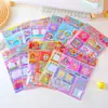 Mini Libro Silencioso tamaño palma para Niños, Libro de Pegatinas para Vestir DIY, Juguete de Diario Creativo de Dibujos Animados, Juego para Aliviar el Estrés, Venta al por Mayor