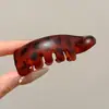 Pinza de plátano con lazo estilo coreano, pinza vertical, pinza de garra para coleta alta, tamaño grande para cabello grueso, pasador para mujer, pinza para la parte posterior de la cabeza, accesorio para el cabello