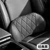 Nuevo diseño transfronterizo: un juego de reposacabezas y soporte lumbar para coche con diseño envolvente, cuero perforado, espuma viscoelástica y material transpirable para soporte del cuello y uso en el coche