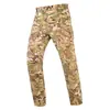 Pantalones Tácticos de Combate Ligeros para Exteriores Hanyao Multibolsillos Pantalones de Trabajo para Viajes Largos Resistentes al Desgaste Elásticos Repelentes al Agua