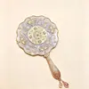 Espejo de maquillaje de metal, aleación de zinc, souvenir cultural y creativo de atracción turística y museo, espejo de mano, espejo de una cara, hecho a medida