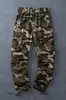 Pantalones de camuflaje multi-bolsillo de algodón para trabajo, pantalones deportivos para hombre, holgados, talla grande, resistentes al desgaste, de algodón, casual, moda