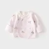 Ropa Jacquard de Algodón de Color Puro Estilo Monje para Bebés Recién Nacidos, Espalda Media, Adecuada para Todas las Estaciones