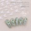 Aha Calcomanías para Uñas de Mariposa Popular Celebridad de Internet Huecas Líquidas Estampado Caliente Plateadas Blancas Calcomanías Decorativas para Uñas de Mariposa
