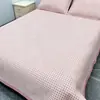Novo Conjunto de Três Peças para Cama Estampado Espesso com Fronhas Lençol Estilo Capa de Cama para Casa Casal Antiderrapante Conjunto de Capa de Cama Venda por Atacado