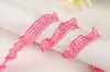 Banda elástica de cuadros de colores de 2 cm, encaje de hongo, juguete, ropa, accesorios para el cabello, accesorios de bricolaje en stock, cabello liso
