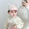 Chapéu de Bebê Primavera e Outono Desenho Animado Fofo Chapéu de Aba Outono e Inverno Meninos Estilo Coreano Chapéu de Sol Chapéu de Beisebol Infantil Feminino
