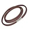 Popular Collar Impermeable Acero Inoxidable Hebilla de Perla de Arroz Cuerda de Cera Colgante de Jade Cordón Colgante Cordón Colgante Joyería Dorada Cuerda para Colgante