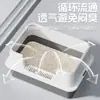 Bandeja de arena para gatos completamente cerrada, a prueba de olores, inodoro grande para gatos, cubeta a prueba de salpicaduras, suministros para bandeja de arena para gatos grande y cerrada