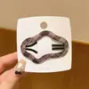 Pinza de Pelo de Lana con Forma de Corazón y Flor Estilo Coreano para Mujeres Adultas Flequillos Pinzas Laterales Accesorios para el Cabello Otoño Invierno Sensación de Alta Gama Pinzas para Cabello Rebelde