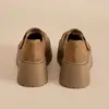 Tênis Birkenstock da moda com sola grossa para mulheres, novo modelo outono 2026, que aumenta a altura, mocassins casuais de cobertura total, sapatos femininos da moda