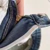 Shorts Jeans Lavado Europeu de Alta Durabilidade para Mulheres, Estilo Coreano de Verão Cintura Alta Solto Emagrecimento Versátil Perna Larga Linha A Hot Pants