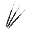 Nova Caneta Tubo Céu Estrelado Haste 3 Canetas de Nail Art, Canetas de Pintura Colorida para Linhas, Canetas de Borda Gancho para Linhas de Pintura de Unhas, Linhas de Puxar Finas