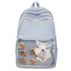 Mochila Escolar para Niñas, Moderna y Estéticamente Agradable, Transparente Estilo Dulce de Niña, Diseño de Dibujos Animados, Mochila para Estudiante de Secundaria