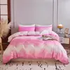Conjunto de tres piezas geométrico estilo nórdico para comercio exterior transfronterizo, sábanas ajustadas y ropa de cama hipoalergénicas para todas las estaciones, fabricante