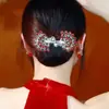 Presilha de Cabelo Vintage Pavão para Mulheres, Modelador de Coque para a Parte de Trás da Cabeça, Presilha Torcida para Penteados de Coque, Acessório de Cabelo para Pessoas Preguiçosas