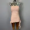 Comercio Exterior Transfronterizo Tk Ropa para Mujer Corea Dongdaemun Top sin Tirantes con Hombros Descubiertos y Volantes con Almohadillas en el Pecho