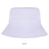 Chapéu de Balde de Algodão Puro Processado e Personalizado para Travessia de Fronteira, Chapéu Redondo para Meninas para Caminhada ao Ar Livre e Viagem, Chapéu de Pescador de Aba Leve Casual e na Moda