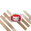Lindo Broche de Peluche Kt Manzana Roja Decoración de Bolsa Hellokt Muñeco Pinza de Ropa de Dibujos Animados Ins