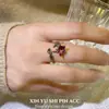 Anel Vintage Único Flor de Mandala Gótica para Mulheres 2026 Novo Design Simples de Nicho Anel Aberto