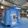 Camión de Comida Casco Grande de Acero Inoxidable Comercial, Carrito de Puesto de Negocios Multifuncional, Carrito Eléctrico de Snacks para Lugar Turístico, Camión de Comida Móvil