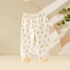 Calças Infantis para o Início do Outono, Calças Compridas Infantis, Leggings de Bebê 100% Algodão, Calças Básicas para Bebê, Calças de Dormir, Calças Sem Costura para Primavera e Outono