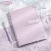 Cuaderno de Hojas Sueltas Brillante, Ligero y Semitransparente para Estudiantes, Cuaderno Rellenable Grueso B5, Cuaderno Macaron de Alto Valor