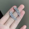 Pendientes de estilo extranjero con diseño de nicho de alta gama, con hileras de espigas de trigo superllamativas, de moda, exquisitos y lujosos, al por mayor