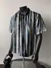 Camisa Hawaiana Irregular Estilo Hong Kong para Hombre, Nueva Tendencia de Verano Playa Holgada Vacaciones Casual Versátil Retro