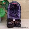 Álcool cristal Cristal ametista buraco ornamentos boa forma buraco gás roxo Leste mascote ametista original pedra cornucópia ornamentos