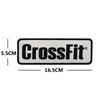 Crossfit Inglés Pvc Gel 3D Estéreo Brazalete Exterior Velcro Mochila Sticker Insignia de Moral Sticker Insignia