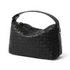 Bolso de Mano Acolchado Personalizado de Moda de Nicho Nuevo, Bolso Cruzado para Hombro, Bolso de Cuero Genuino para Mujer, Bolso Tejido de Piel de Cabra