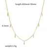 Colar Cruz cravejada com diamantes em ouro 18k aço inoxidável luxo leve versátil múltiplos diamantes corrente de clavícula em aço titânio corrente para suéter feminino