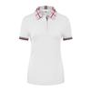 Polo de Manga Corta de Algodón de Fibra Larga 190g con Solapa y Amoníaco Líquido, Largo Medio, Ropa de Trabajo, Salón de Belleza, Médico, Arte, Hecho a Medida