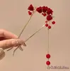 Horquilla China en Forma de U Súper de Hada, Nueva Horquilla Doble de Perlas en Forma de U Estilo Chino, Accesorio para el Cabello Hanfu Estilo Antiguo, Horquilla Simple y de Alta Gama para Mujeres