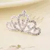 Nova Joia de Diamante em Liga Joias Infantis Coroa de Criança Tiara de Menina Coroa de Princesa para Aniversário Acessórios de Cabelo com Strass Fabricante Atacado
