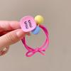 Cuerda para el Pelo Dulce de Dibujos Animados Nueva para Niños Cuerda para el Pelo de Alta Elasticidad Lindo Lazo para el Pelo para Niñas Adorno para la Cabeza Anillo para el Pelo Duradero