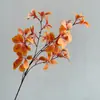 Hojas Artificiales de Azalea de Otoño, Hojas de Magnolia, Decoración Suave Floral para Bodas, Flores Artificiales, Hojas de Arce Decorativas, Decoración de Hogar de Otoño Transfronteriza