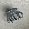 Pinza de Tiburón Nueva Gruesa de Ácido Acético Arlan Color Gelatina Lujo Ligero Alto Sentido Pinza para Agarrar Cabello Pinza de Agarre Elegante Coreana