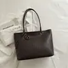 Bolsa de Mão Fashion Estilo Coreano 2026 Outono Nova Chegada Bolsa Cesta Texturizada Versátil Casual de Ombro Único para Sobrancelha