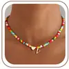 Amazon Transfronterizo Europeo y Americano Nuevo Collar de 26 Letras Ccb Colorido con Cuentas Moda Versátil Cadena para Clavícula Joyería para Mujer