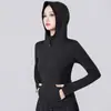 Chaqueta Gruesa para Correr y Yoga al Aire Libre para Mujer, Nueva Colección Primavera y Otoño 2026, Cierre Completo, Adelgazante, Alta Elasticidad, Top de Fitness