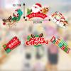 Nova marca de Natal com tema de shopping para jardim de infância, adereços para fotos, arranjo de cenário, enfeites de mesa