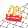 Insignia acrílica Le Burger broche de caricatura de papas fritas pegatina para funda de teléfono accesorio para bolsa pin en stock muñeca sin