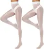 Venta Caliente en Amazon Medias de Seda Transfronterizas para Mujer Mallas Brillantes Calcetines de Aceite de Caballo Pantalones Ajustados de Cintura Alta Transparente Dropshipping