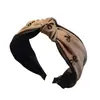 Versátil Moda Aba Larga Novo Acessório de Cabelo Feminino com Nó Headband Simples Transfronteiriço Acessório de Cabelo Laço Faixa de Cabelo Acessório de Cabelo Listrado