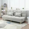 Sofá Cama, Sofá Perezoso de Doble Propósito, Plegable, Adecuado para Apartamentos Pequeños, Económico, Diseño Simple, Tela Resistente a los Arañazos de Gato