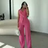 Novo conjunto de duas peças transfronteiriço: colete e calça de perna reta, roupas femininas europeias e americanas elegantes e estilosas